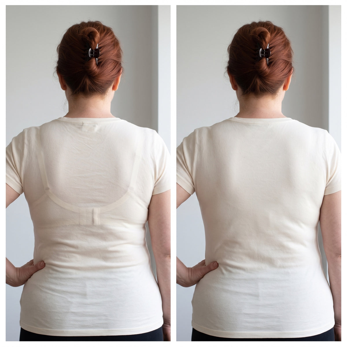Soutien-gorge dentelle fermeture devant — comparaison de dos