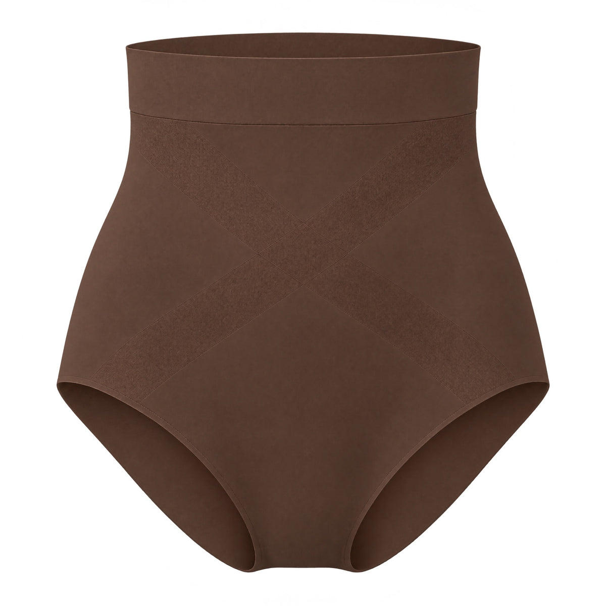 The High-Waist Smoothing Brief — packshot mocha