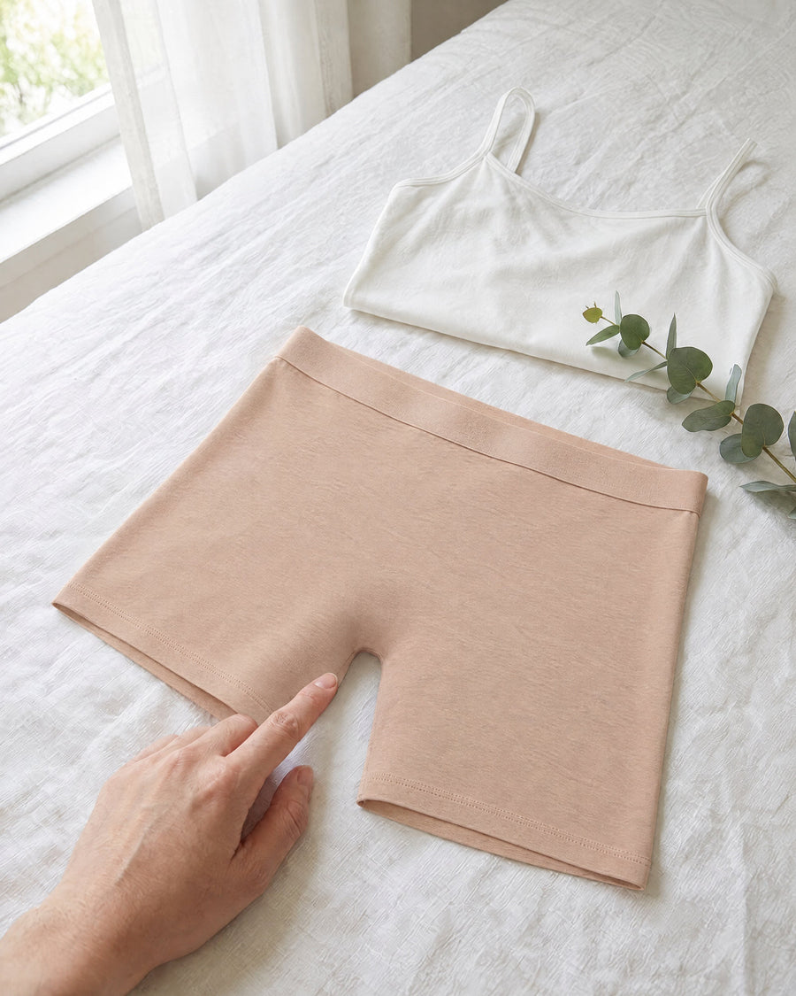 Built-in gusset