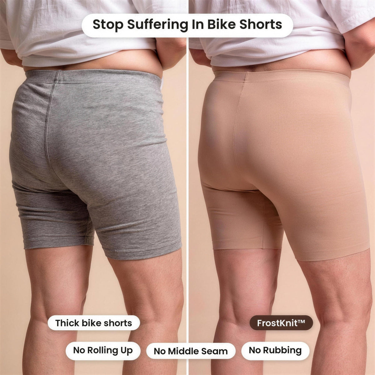Thick bike shorts vs FrostKnit