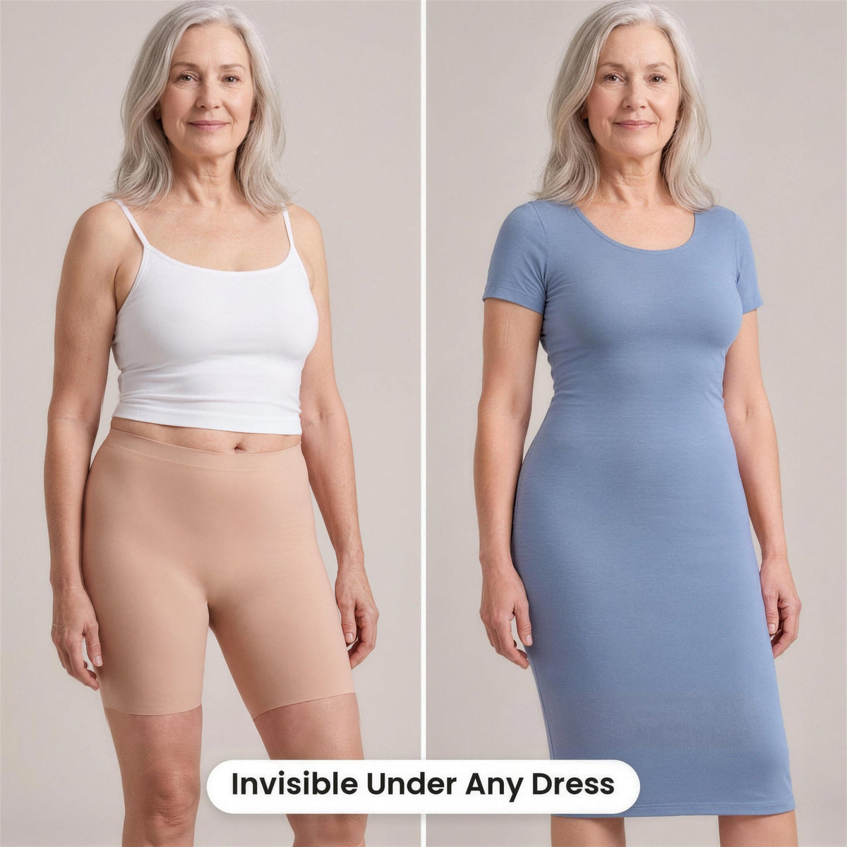 FrostKnit invisible under a fitted dress