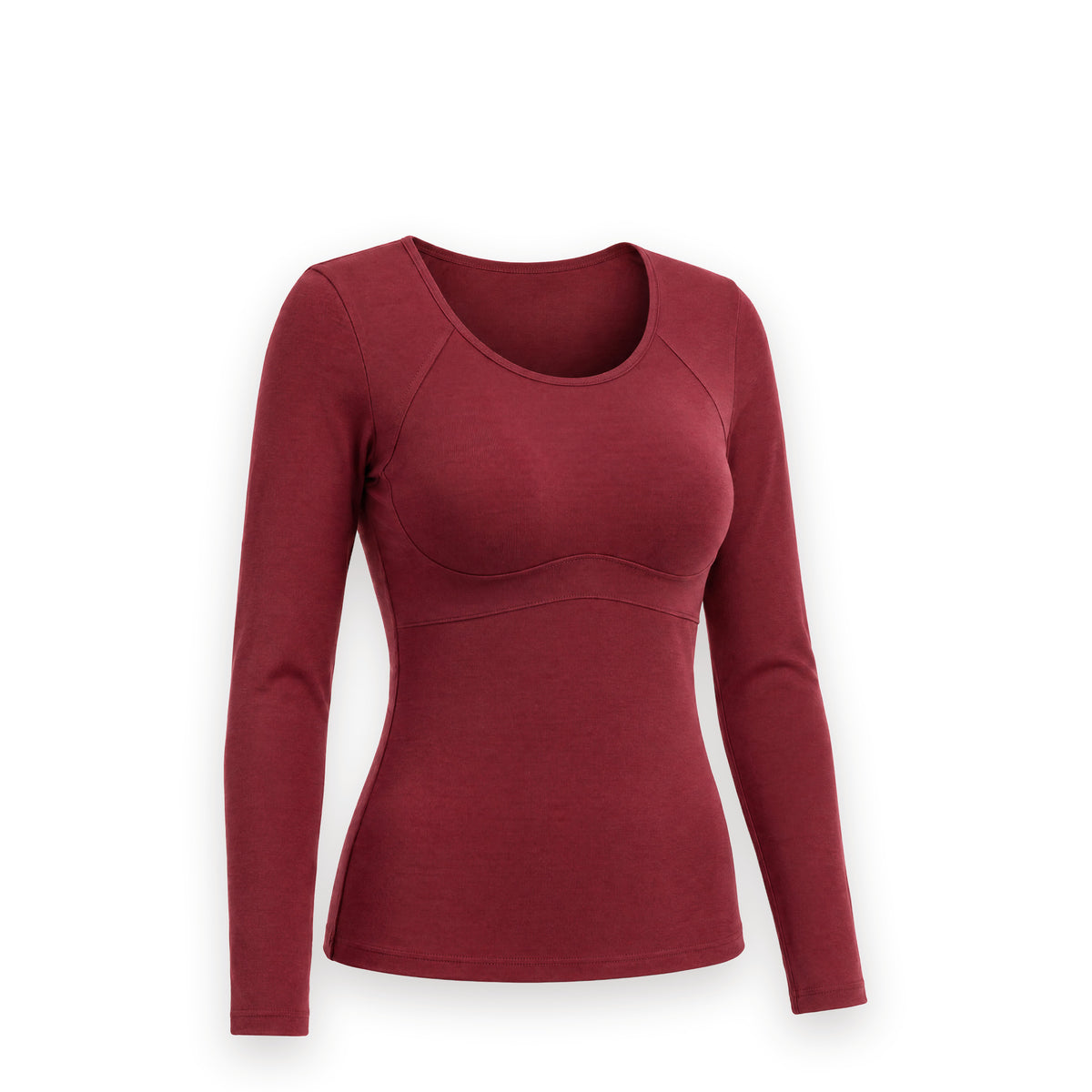 The Built-In Bra Long-Sleeve Comfort T-Shirt in 