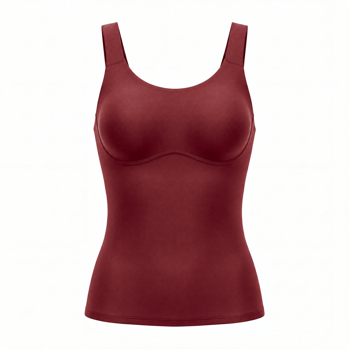 The 3-in-1 Shaper Tank — Wine Red