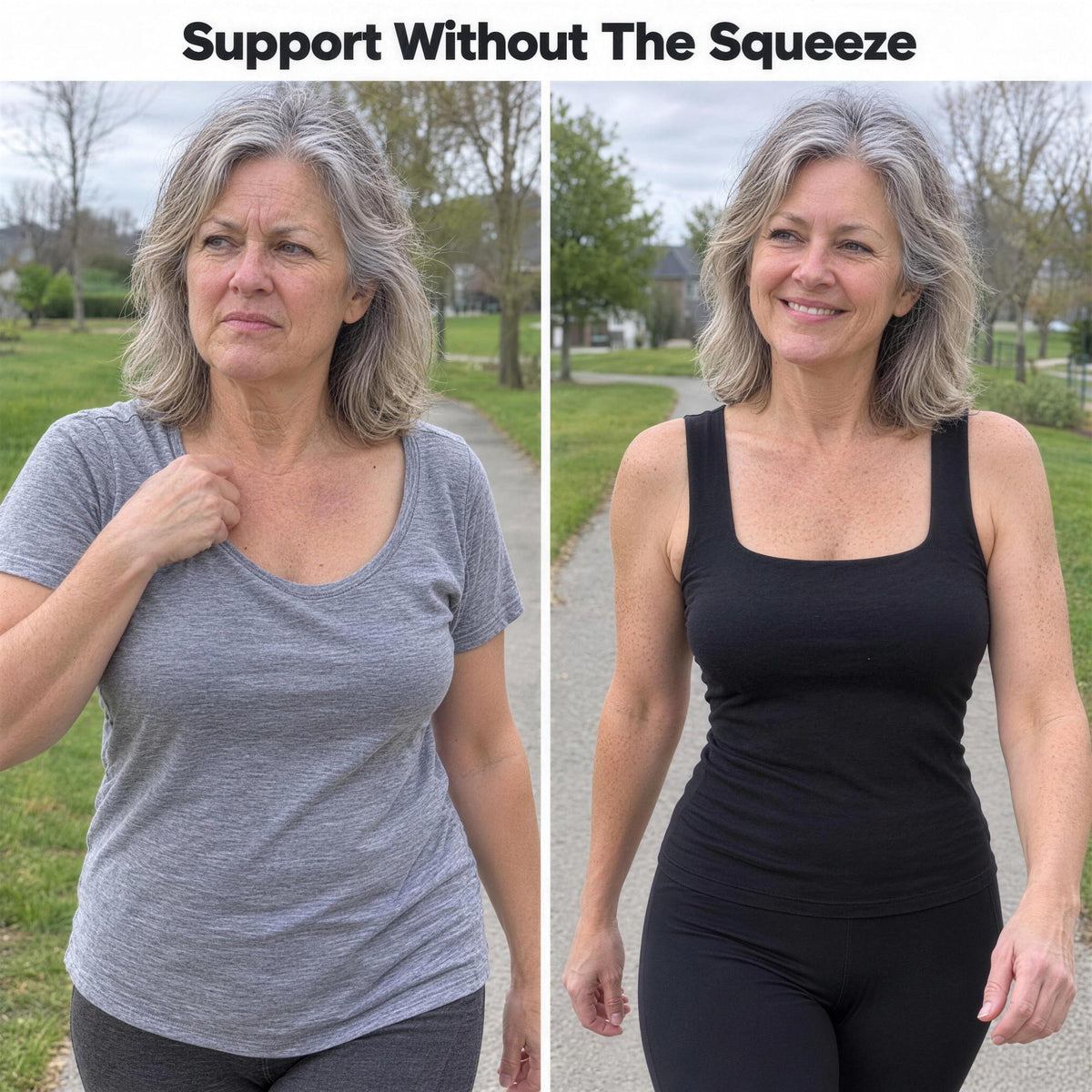 Support without the squeeze: soft built-in cups of the tank